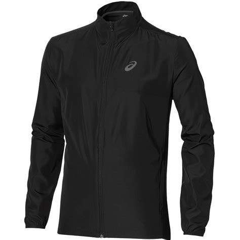 Asics Mens Woven Running Jacket Black