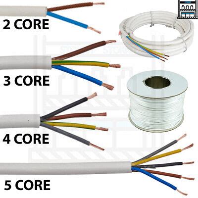 White Core Flex Mm Mm Mm Mm Mm Mains Wire Cable