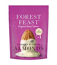 FOREST FEAST Salted Dark Chocolate Almonds 8 X 120g Dark Chocolate