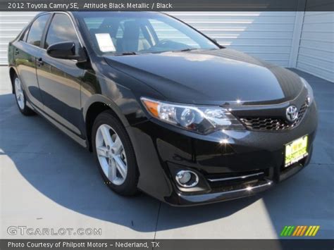 Attitude Black Metallic 2012 Toyota Camry Se Black Interior Vehicle Archive