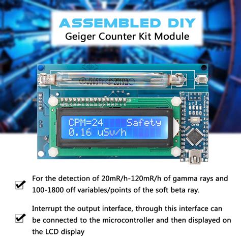 Hot Gc Nano Lcd Display Assembled Diy Geiger Counter Kit Module Hot Sex Picture