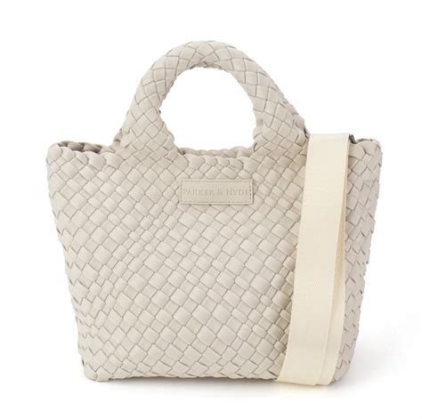 Bone Woven Mini Tote — Parker And Hyde