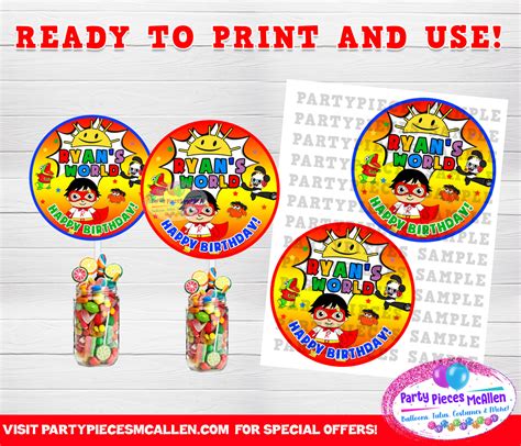 Ryan's World Digital Package – Party Pieces McAllen