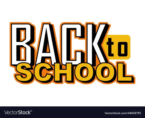 Back to school words Royalty Free Vector Image