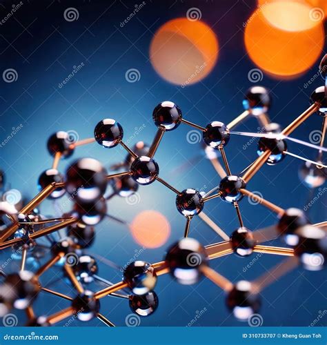 Model of Molecular Structure, Chemistry Representation of Molecule ...