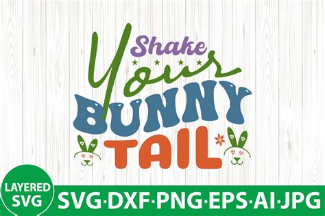 Shake Your Bunny Tail Retro Svg Graphic By Sz Artwork · Creative Fabrica