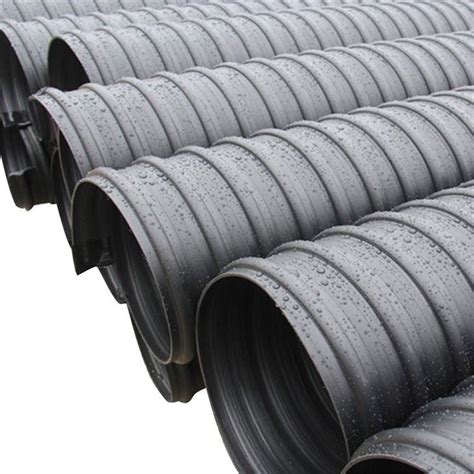 China 2000mm SN12 5 HDPE Steel Belt Spiral Reinforced DWC Pipe