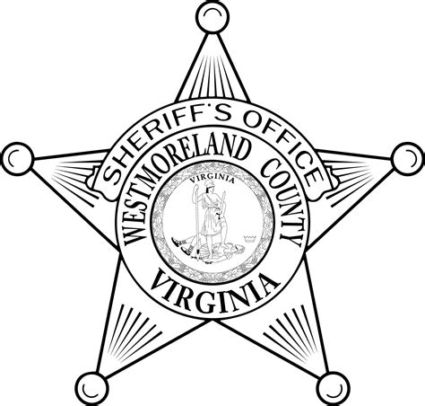 Westmoreland County Va Sheriff S Office Badge Vector File Bl Inspire Uplift