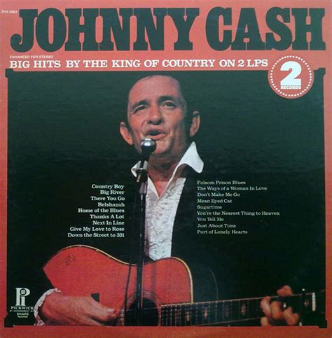 Johnny Cash Big Hits By The King Of Country On 2 Lps Vinyl LP