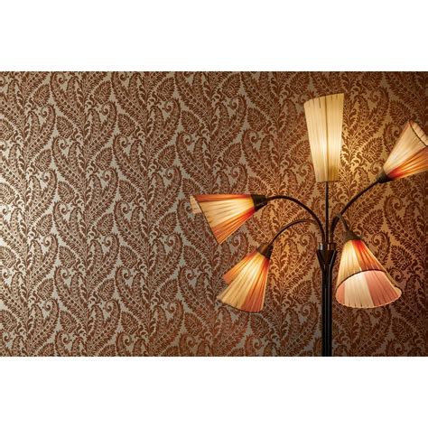 Regale Wallpaper Russet Gilver W0161 04 Clarke Clarke Marianne