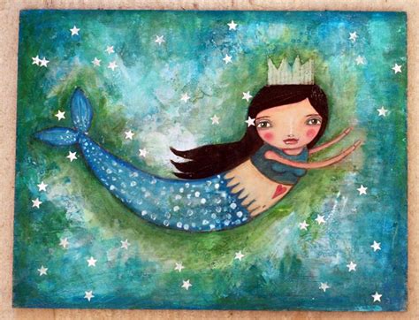 Whimsy Mermaid Mermaid Art Whimsical Paintings Whimsical Art