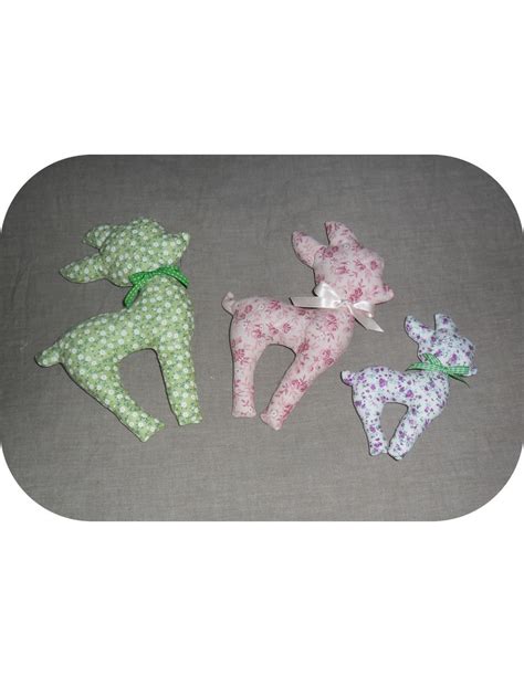 Motif De Broderie Faon Doudou