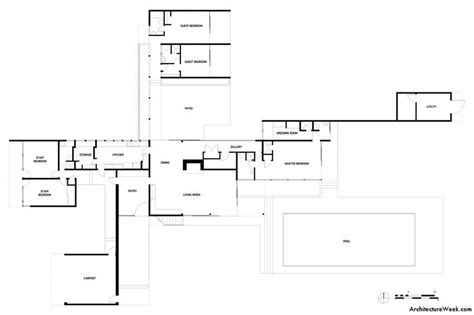 The Floor Plan For This Modern Home