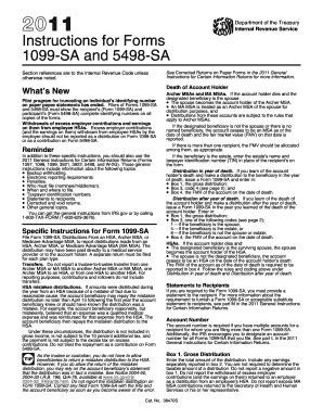 Irs Code 5498 Sa Form - Fill and Sign Printable Template Online