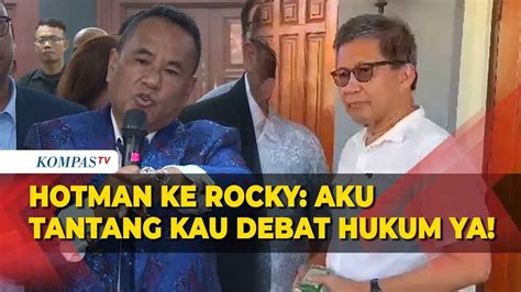 Hotman Paris Tantang Rocky Gerung Debat Hukum YouTube