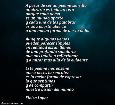 Poemas Sencillo Para Analizar Poemas Online