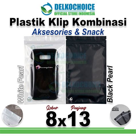 Jual Plastik Klip Ziplock Bag White Black Pearl X Cm Kemasan