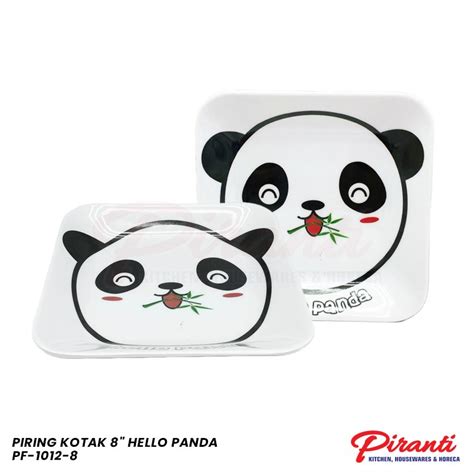 Jual Piring Kotak Melamine Anak Hello Panda Shopee Indonesia