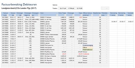 Factuurbewaking Boekhouden In Excel