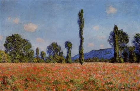 Claude Monet Poppy Field Oil Painting Reproduction - ClaudeMonetArt.org