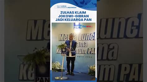 Jokowi Dan Gibran Tak Lagi Diakui PDIP Zulkifli Hasan Klaim Jadi