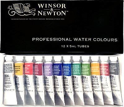 Windsor Newton Professional Watercolor Colors Set Ml Tubes New