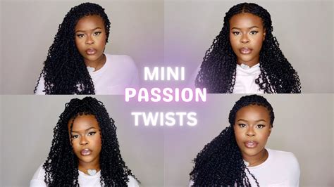 Mini Passion Twist Tutorial On Type Hair Very Beginner Friendly