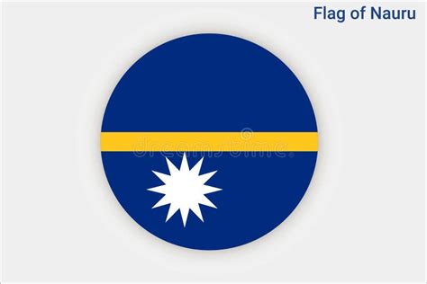 Alto Nivel De Detalle De Nauru Bandera Nacional De Nauru Ilustraci N