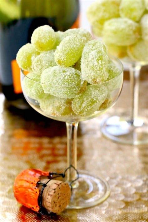 Sugared Prosecco Grapes Recipe Easy New Years Eve Dessert