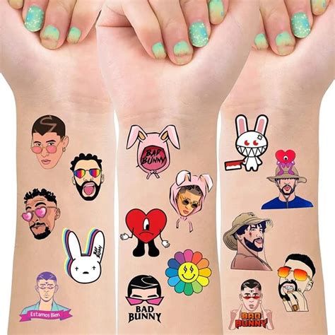 Update More Than 78 Bad Bunny Temporary Tattoos Best In Coedo Vn