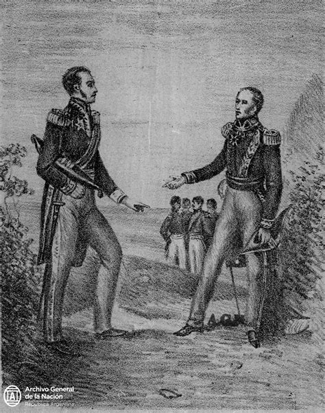 Efemérides 26 De Julio De 1822 Entrevista En Guayaquil Ecuador Entre Los Generales José De