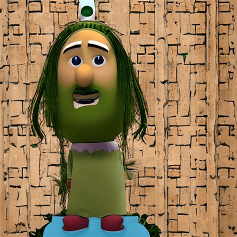 Graphisme Veggietales Jesus · Creative Fabrica