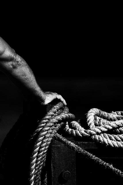 Made Fast White Rope Black And White Photography Black And White