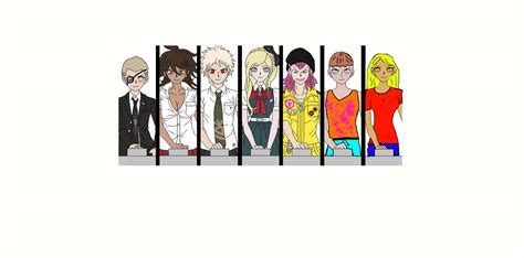 Super Dangan Ronpa 2 With Ocs By Sharkonamotorcycle On Deviantart