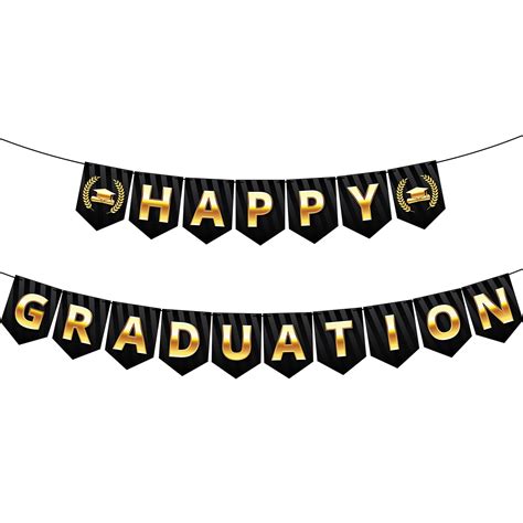 Buy Big Happy Graduation Banner 2021 No Diy Large 8 Inch Pennant Size 2021 Graduation