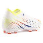 Adidas Predator Edge Laceless Fg Al Rihla Blanc Jaune Bleu