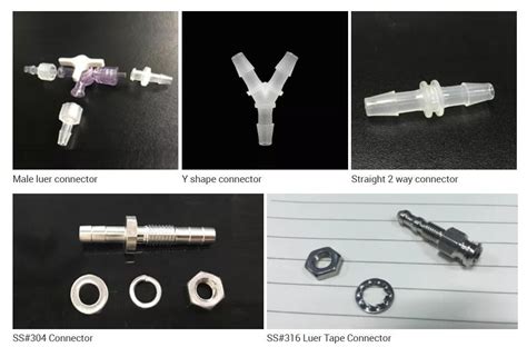 Zucoo Plastic Barb To Male Or Female Luer Lock Connector For Medical Ozone Medical Tool And