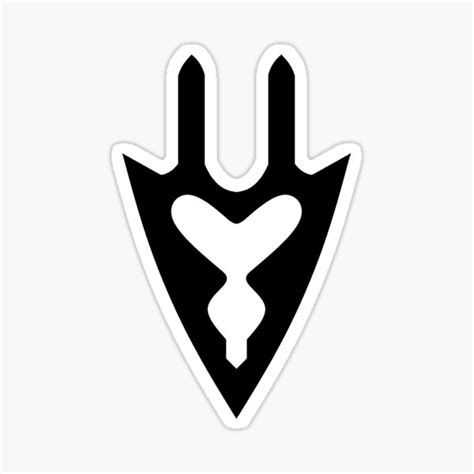 Dragoon Drg Minimalistic Black Job Icon Final Fantasy Xiv Sticker