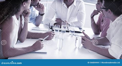 Business People Discussing At Table Stock Photo Image Of Adult