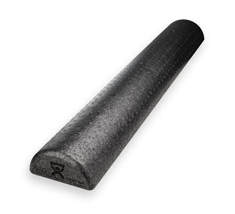 Cando Foam Roller Black Composite Extra Firm 6 X 36 Half