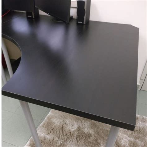 Ikea Linnmon Corner Table Top With Adils Leg Furniture Home Living