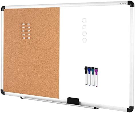 Amazon Besso Vision Board 2024 Dry Erase Cork Board Combo Set