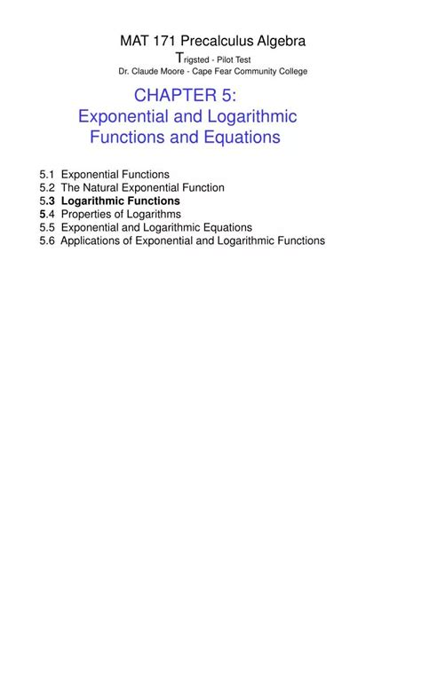 Ppt Mat Precalculus Algebra T Rigsted Pilot Test Dr Claude