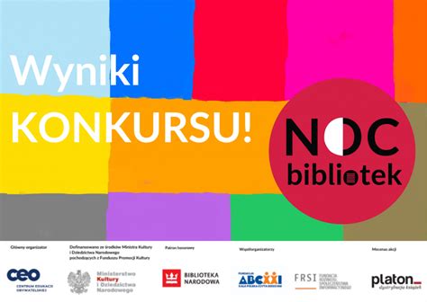 Wyniki Konkursu Noc Bibliotek Noc Bibliotek