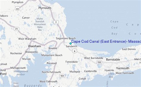 Cape Cod Canal East Entrance Massachusetts Tide Station Location Guide