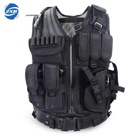 Unloading Police Tactical Hunting Vest Outdoor Camouflage Military Body