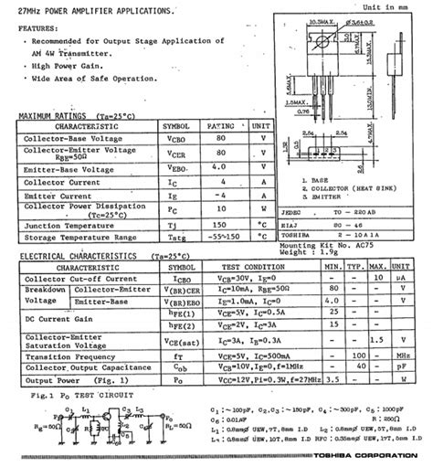 C Datasheet C Pdf Pinouts Circuit Toshiba