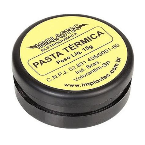 Pasta Termica De Silicone Pote Gramas Implastec