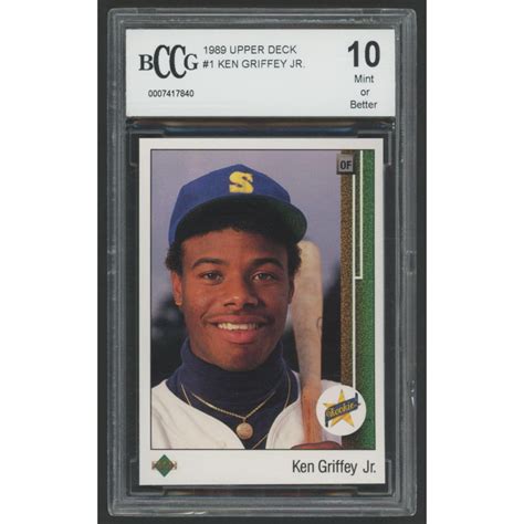 Ken Griffey Jr 1989 Upper Deck 1 Rc Bccg 10 Pristine Auction