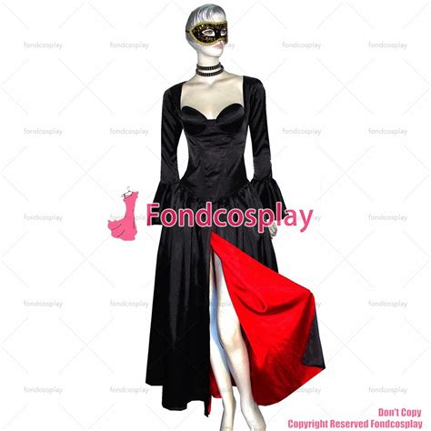 US$ 129.00 - fondcosplay O Dress The Story Of O With Bra Black red ...